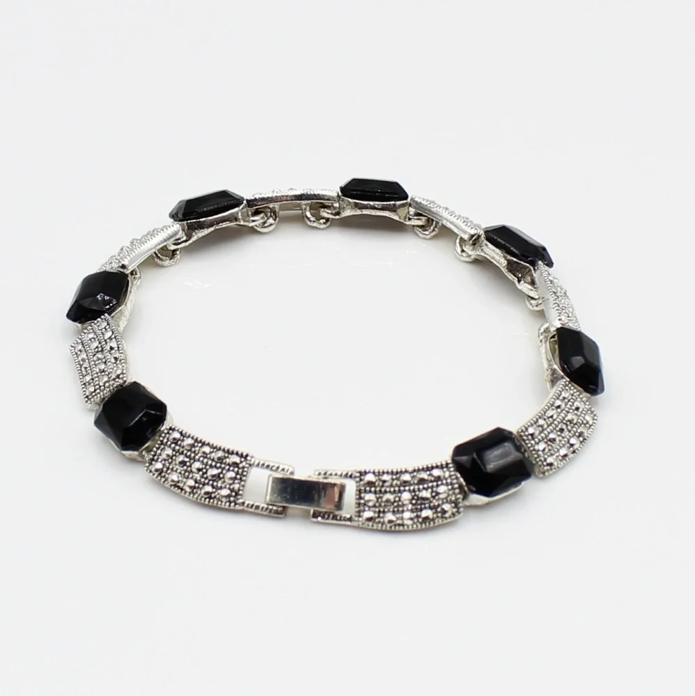 Vintage art deco link bracelet - Picture 5 of 7